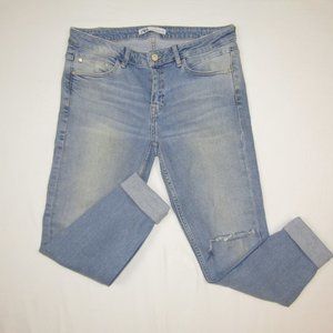 Zara Women Jeans -  HIGH RISE - LIGHT BLUE Size 29